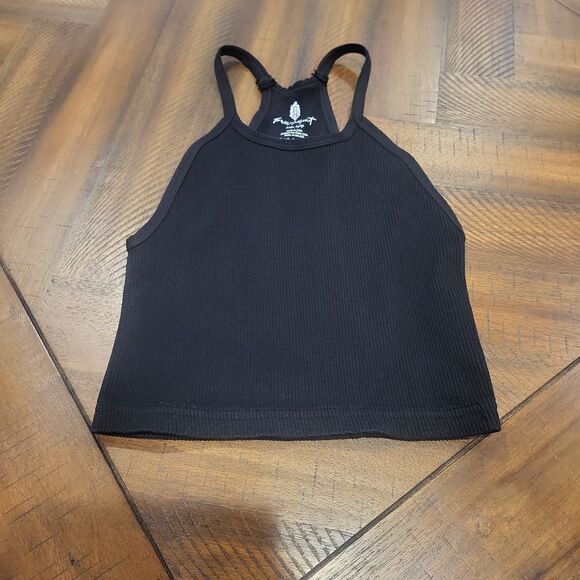 Free People Happiness Runs Black Tank XS/S - Picture 1 of 5